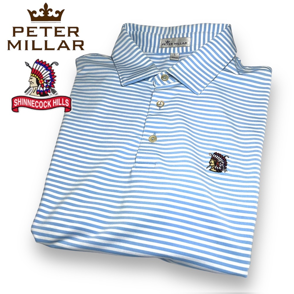 ⛳️ PETER MILLAR | SHINNECOCK HILLS GOLF CLUB POLO SHIRT | RARE! | $125 | LRG